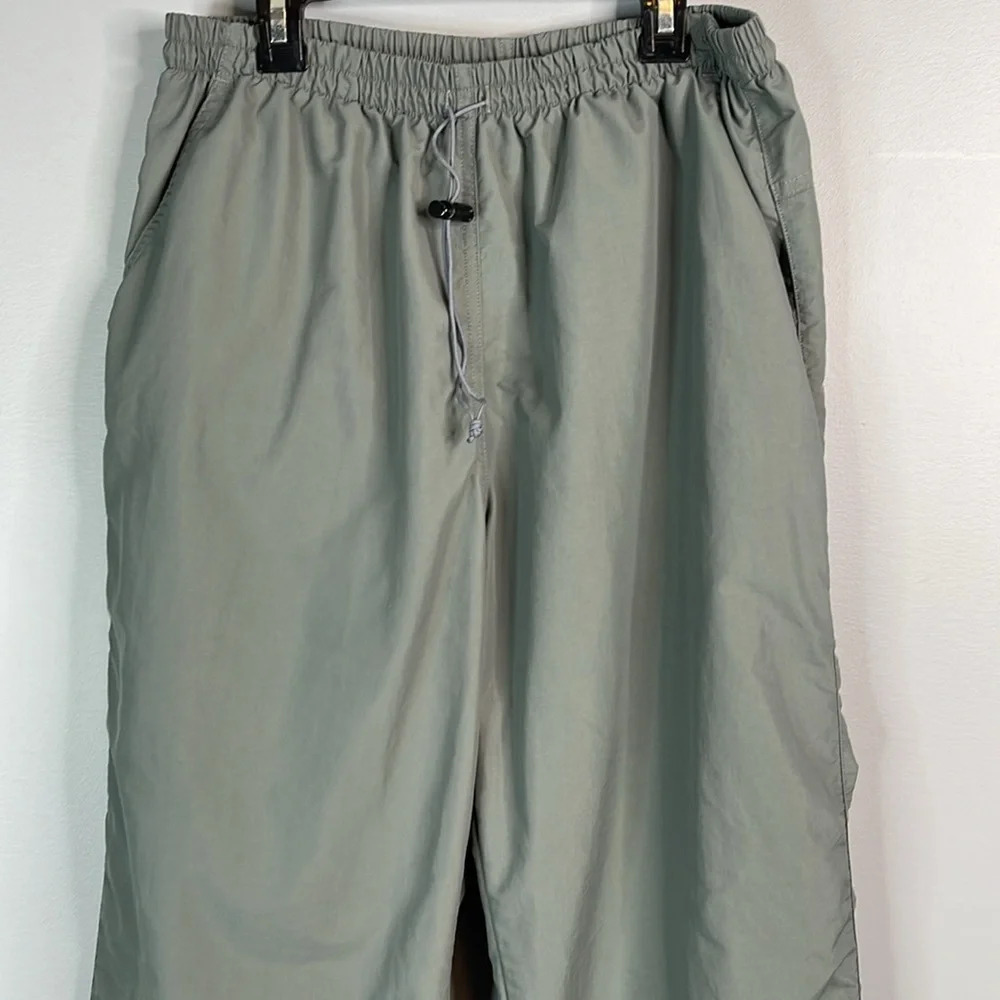 MEC Mens Mountain Equipment Co-op Nylon Wind Pants Grey Elastic Drawstring L - Picture 3 of 12